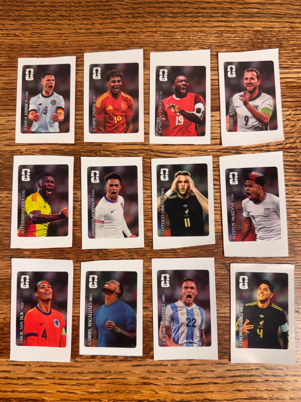 Coca-Cola FIFA World Cup 2026 Sticker Full Set 12 Football Soccer Sticker Panini